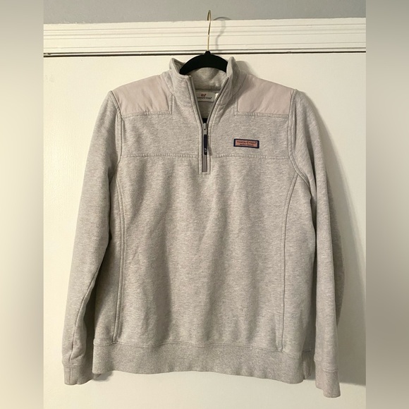 Vineyard Vines Tops - Vineyard vines quarter zip women’s Small Grey Preppy